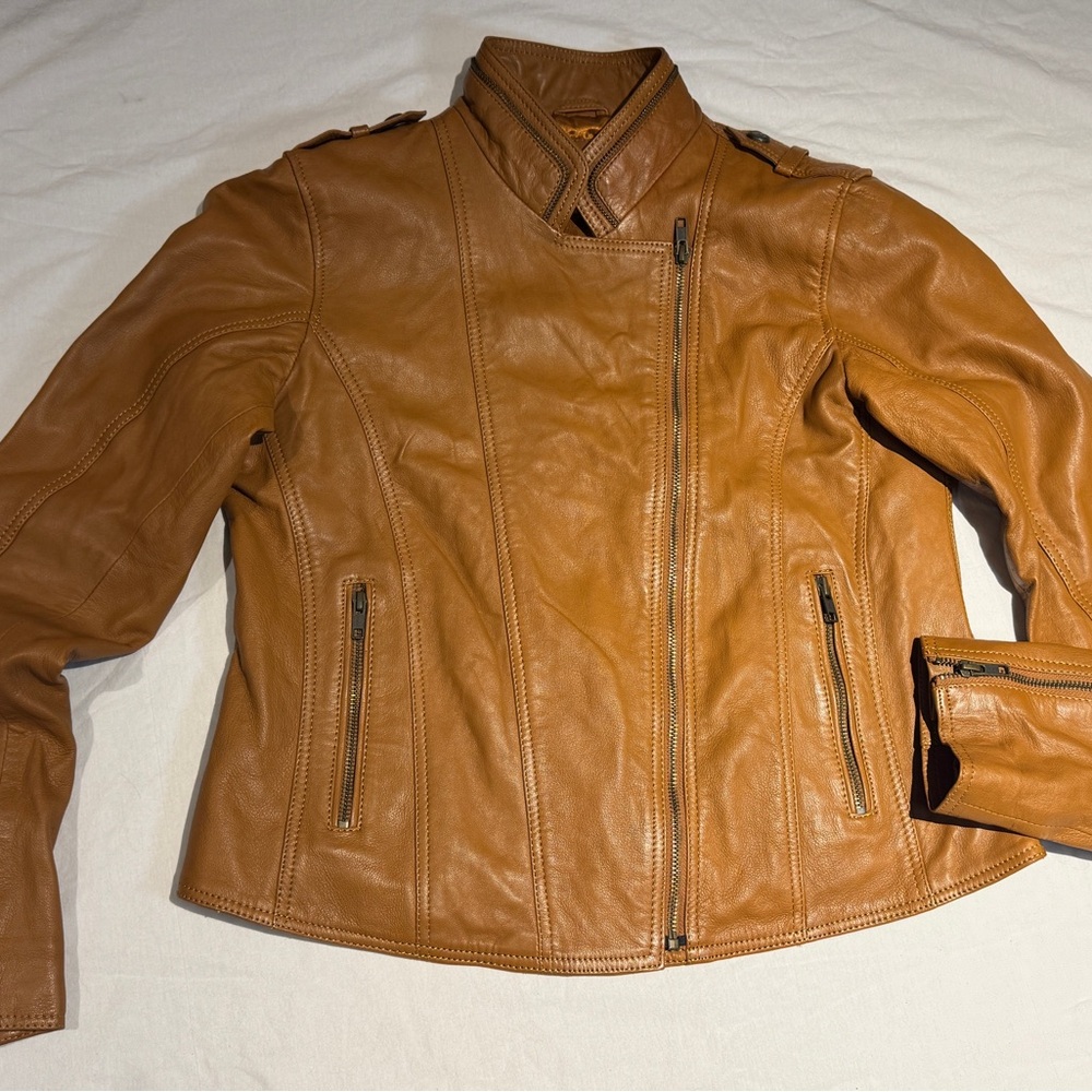 Wanderers Travel Co Leather Jacket- never worn